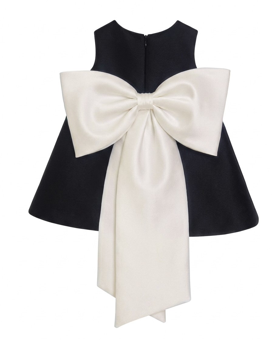 Black Big Bow dress【サイズ1号/70~85/1~2歳用】