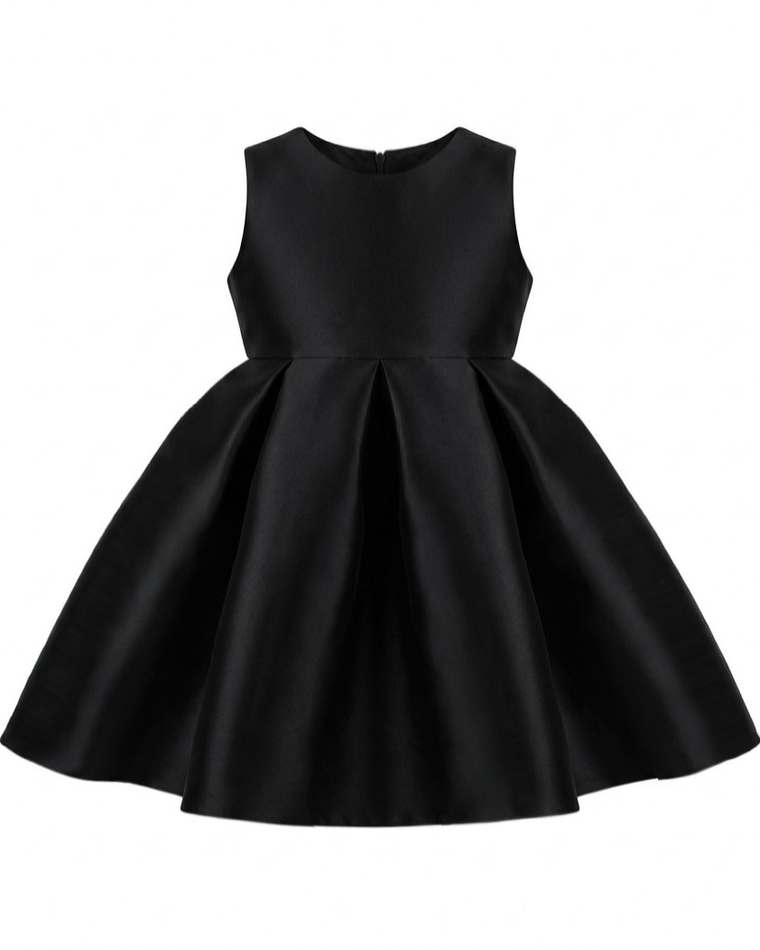 Black Box-pleated Bow dress【サイズ１号/70~85/1~2歳用】