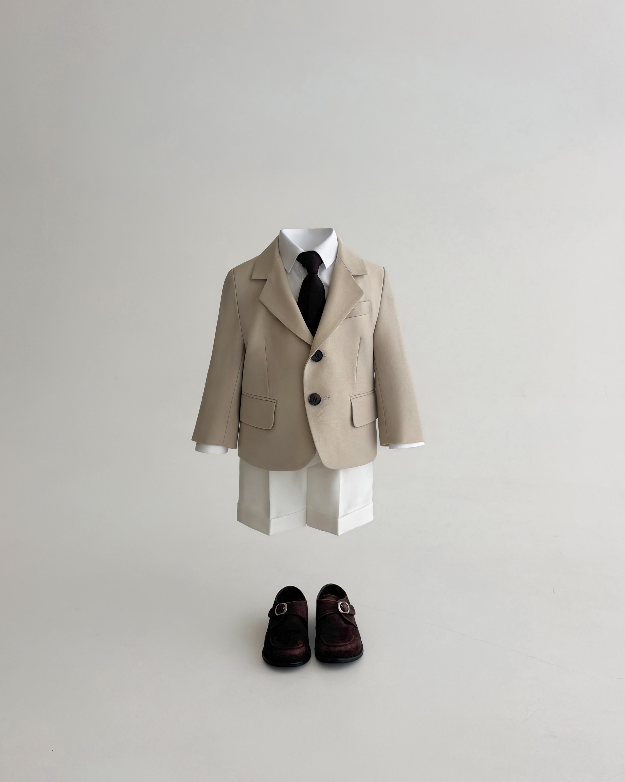 BEIGE SINGLE SEPARATES SUIT【サイズ80/1~2歳用】