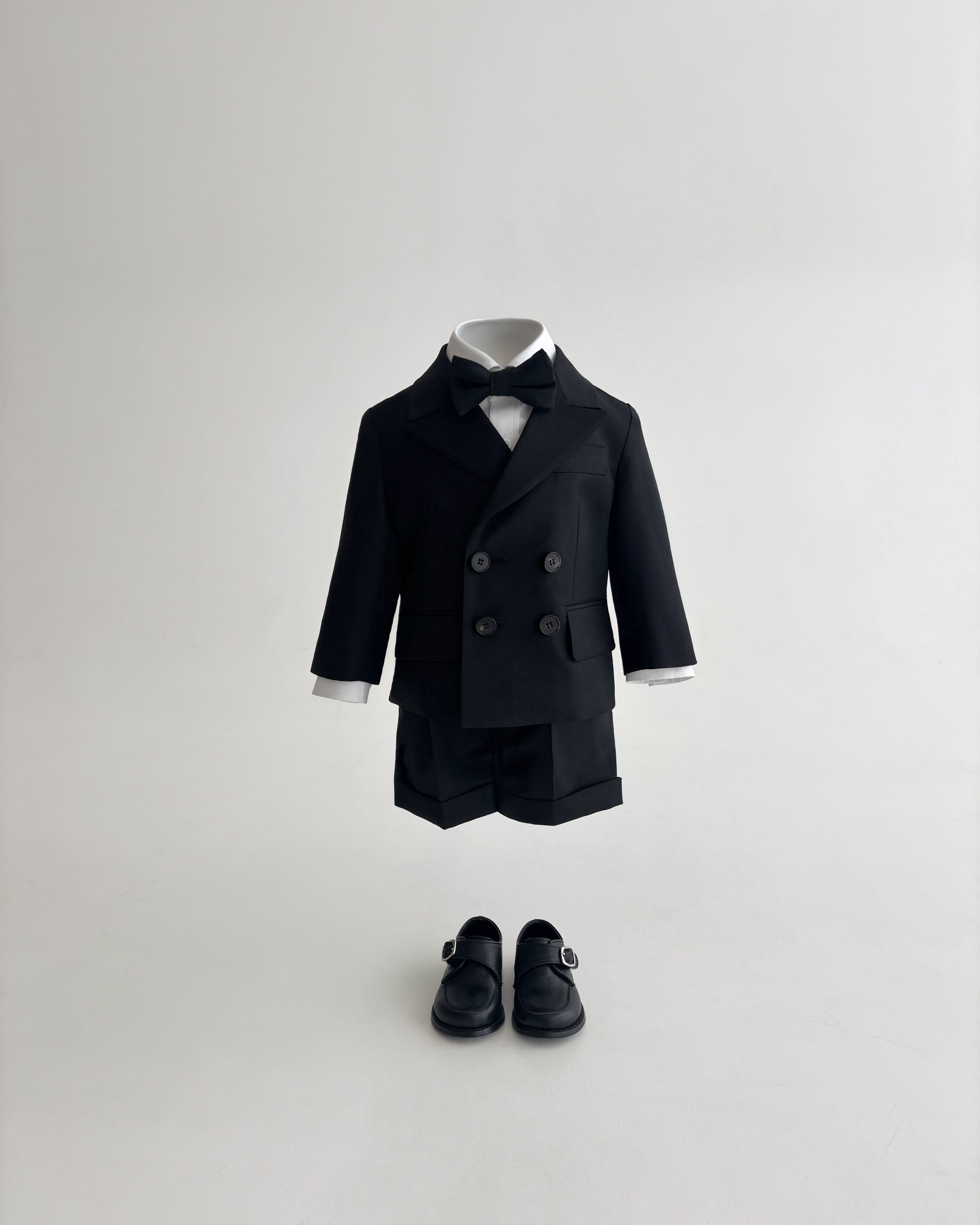 BLACK DOUBLE SUIT【サイズ80/1~2歳用】
